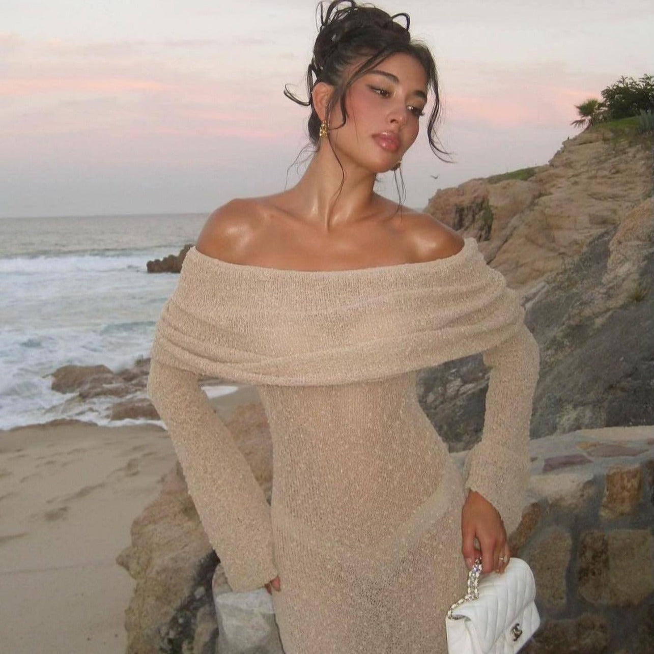 Nomi™ - Abito Off-Shoulder – Eleganza sensuale