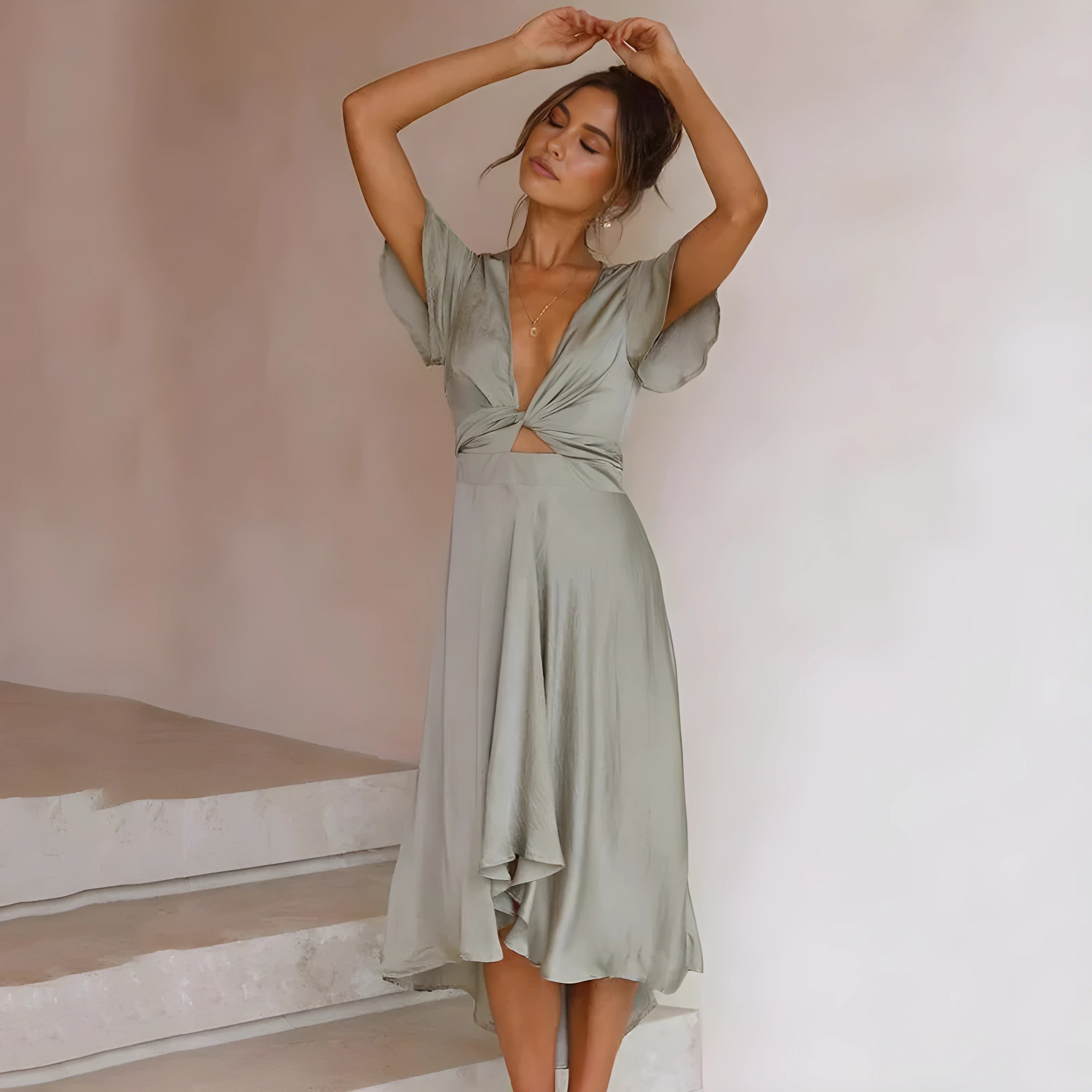 NOMI™ - Elegante abito estivo per giornate estive indimenticabili