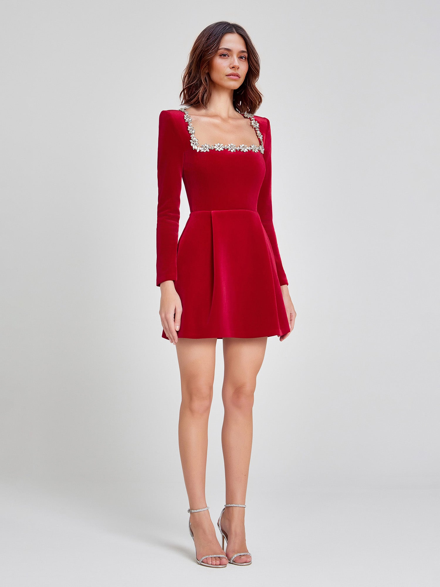 NOMI™ | Abito Mini in Velluto