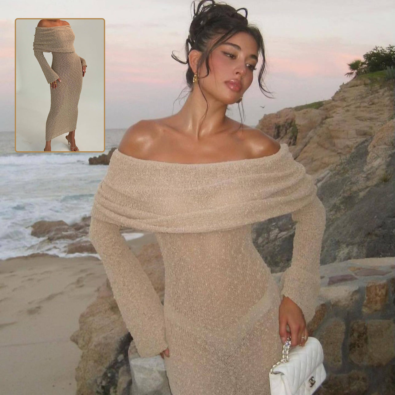 Nomi™ - Abito Off-Shoulder – Eleganza sensuale