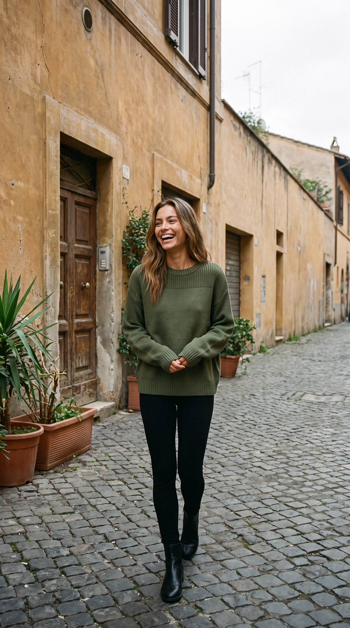 Maglione a Coste Oversize