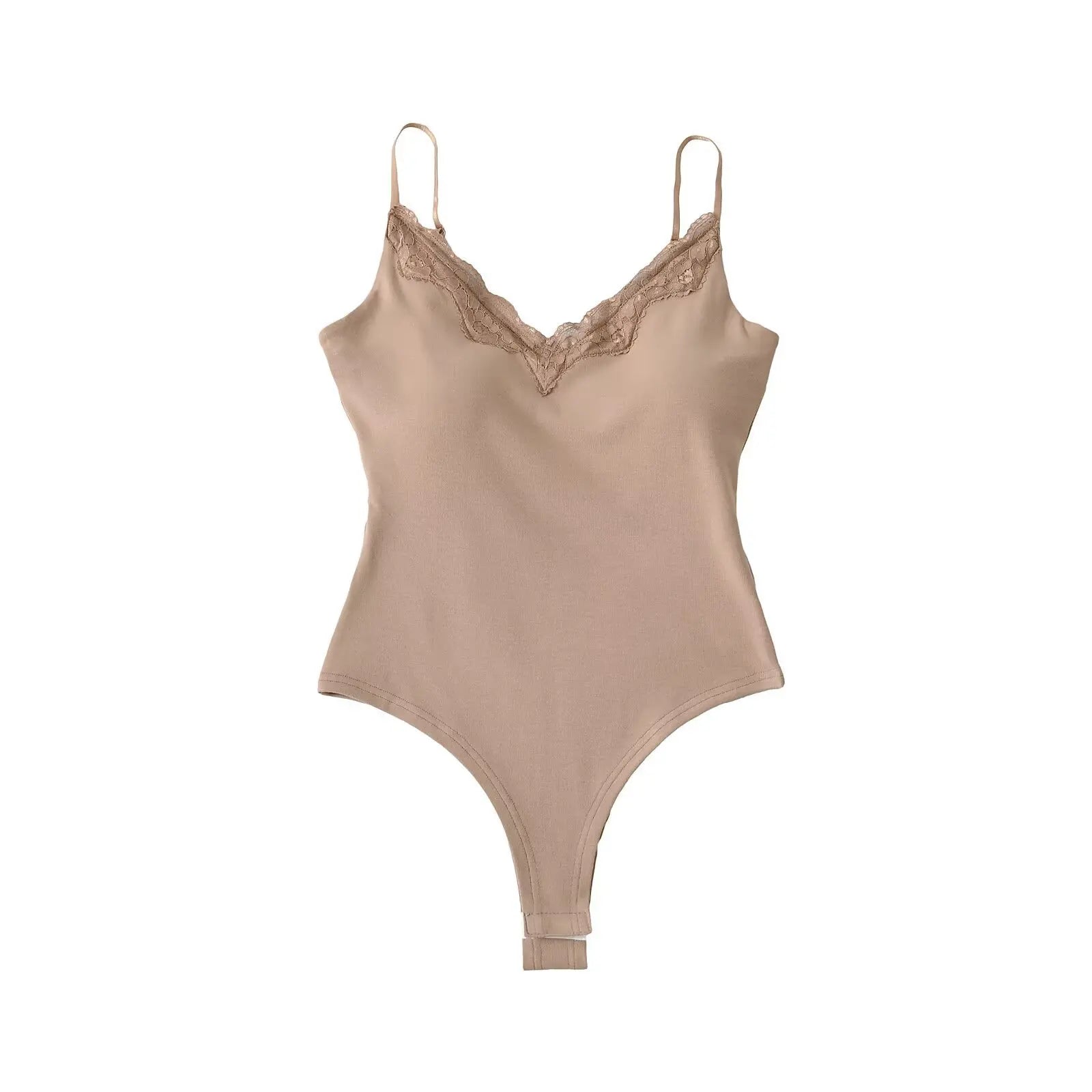 NOMI™ | Body con spalline sottili e rifiniture in pizzo