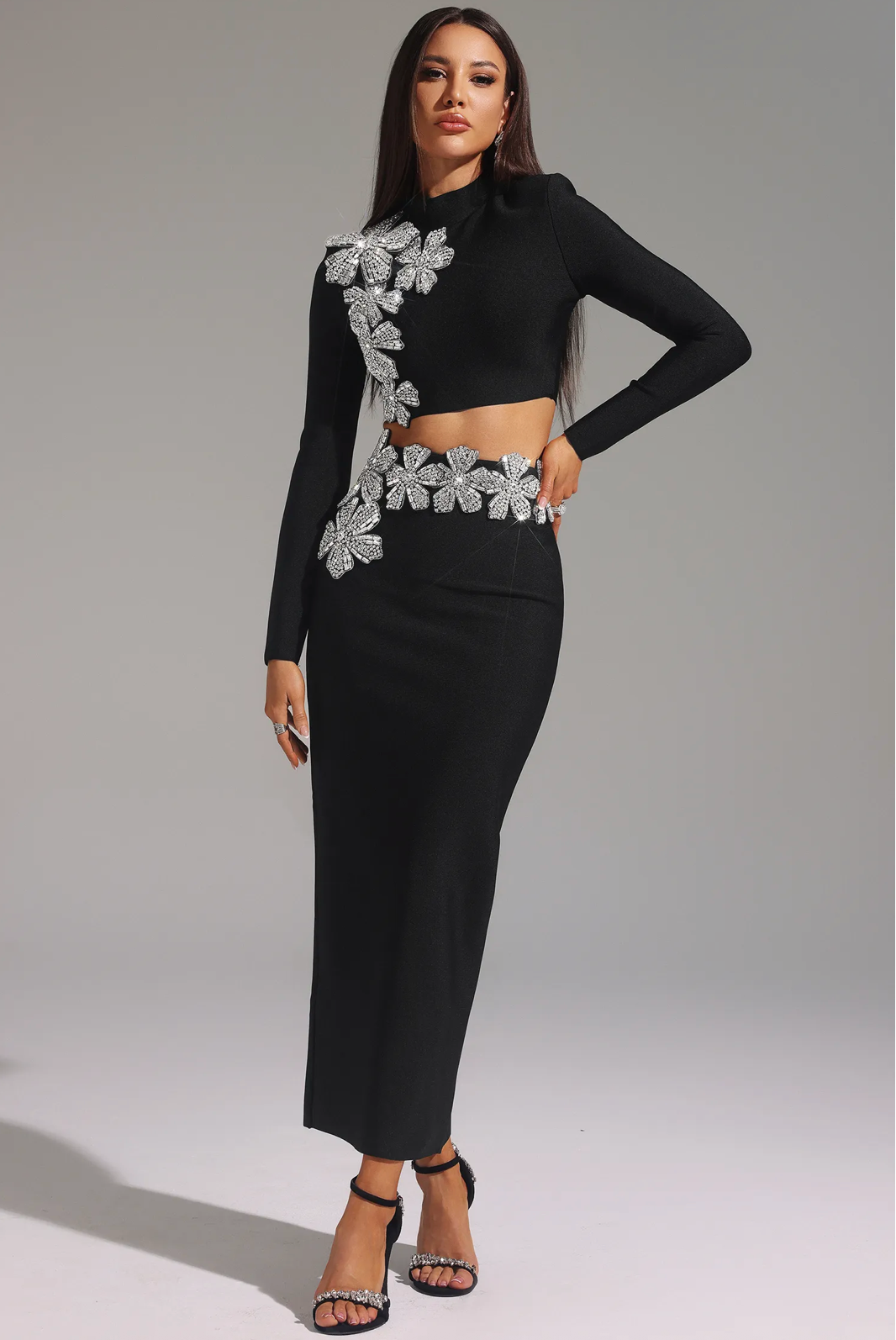 NOMI™ | Set Maxi a Fiori di Cristallo