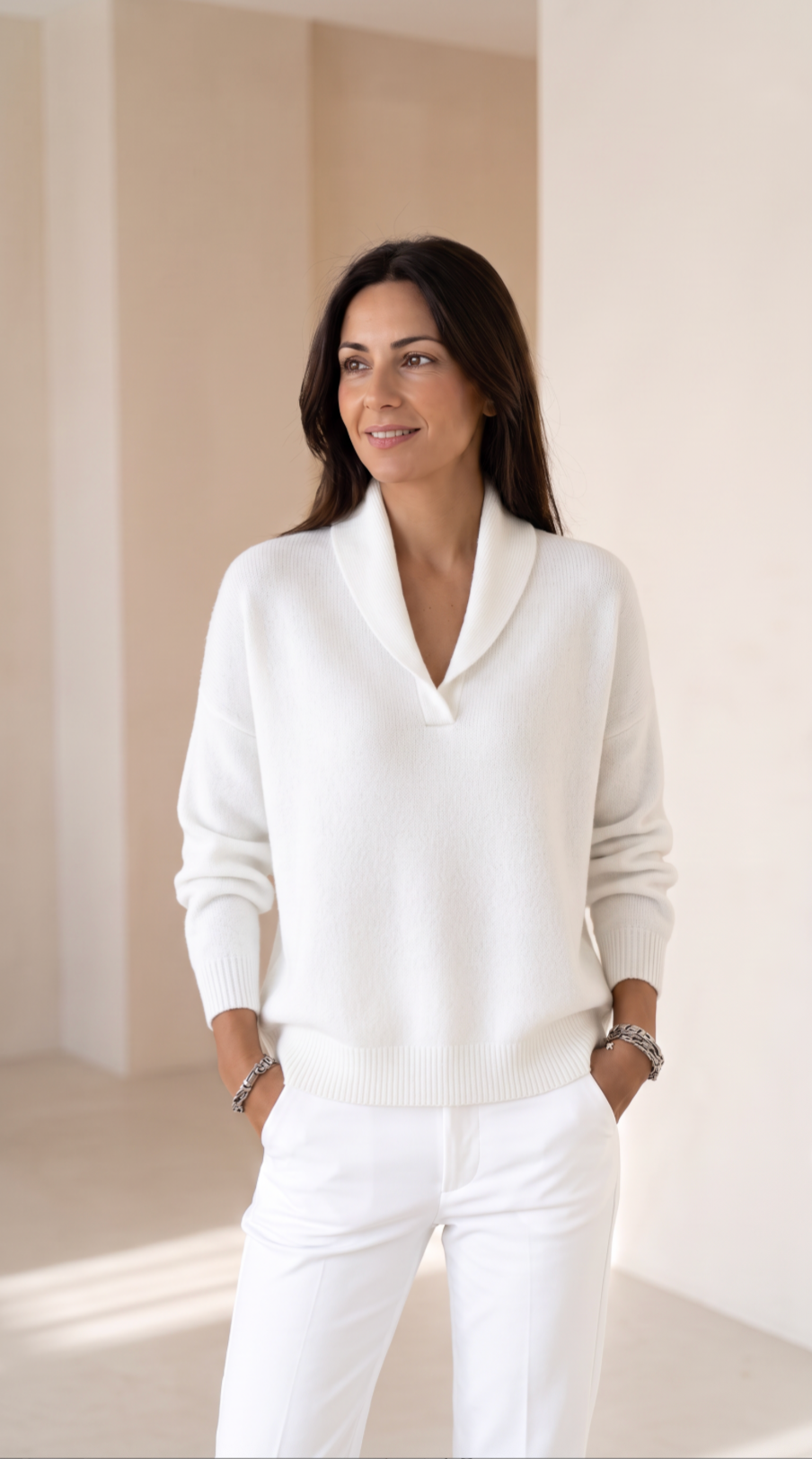 NOMI™ | Maglione con Collo a Scialle