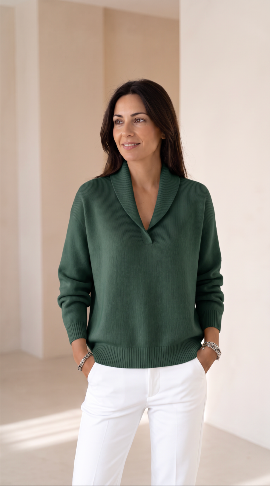 NOMI™ | Maglione con Collo a Scialle