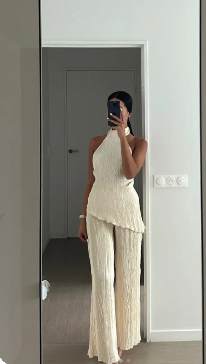 NOMI™ | Completo Plissé Elegante