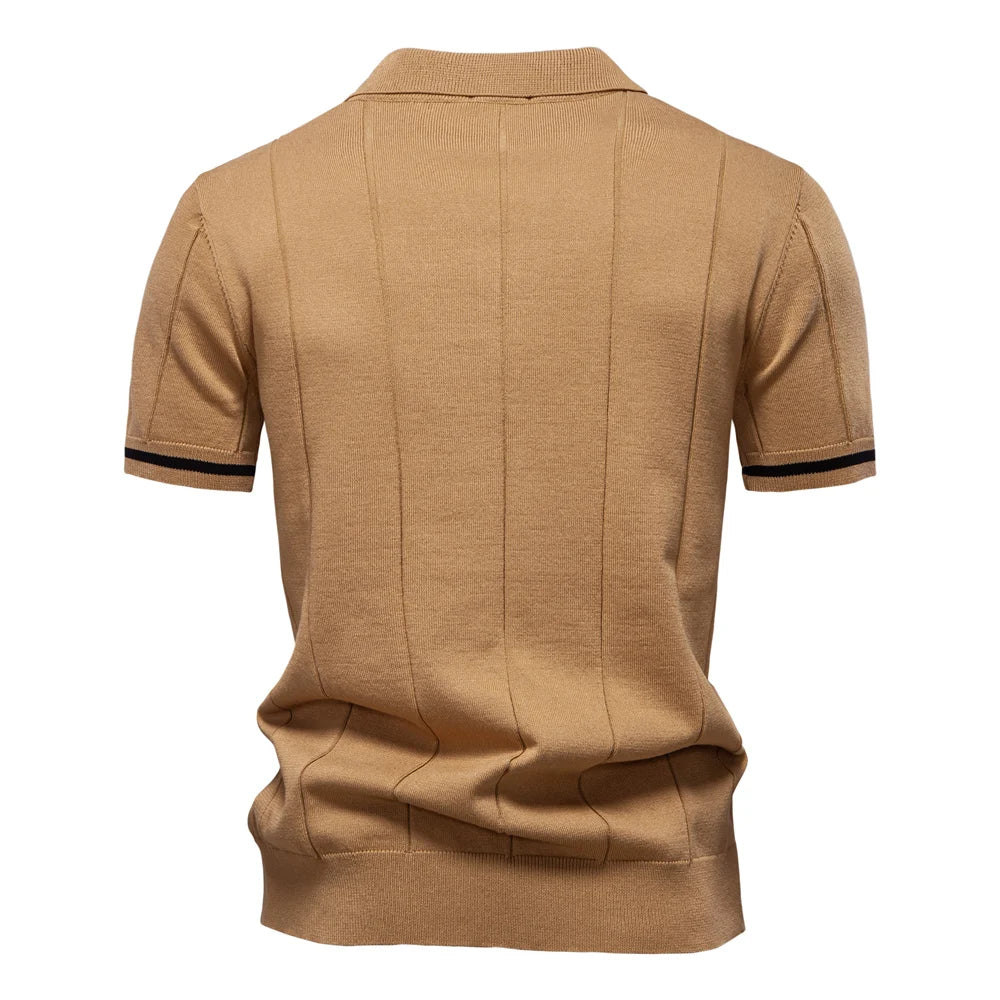 NOMI™ | Polo da Uomo con Zip