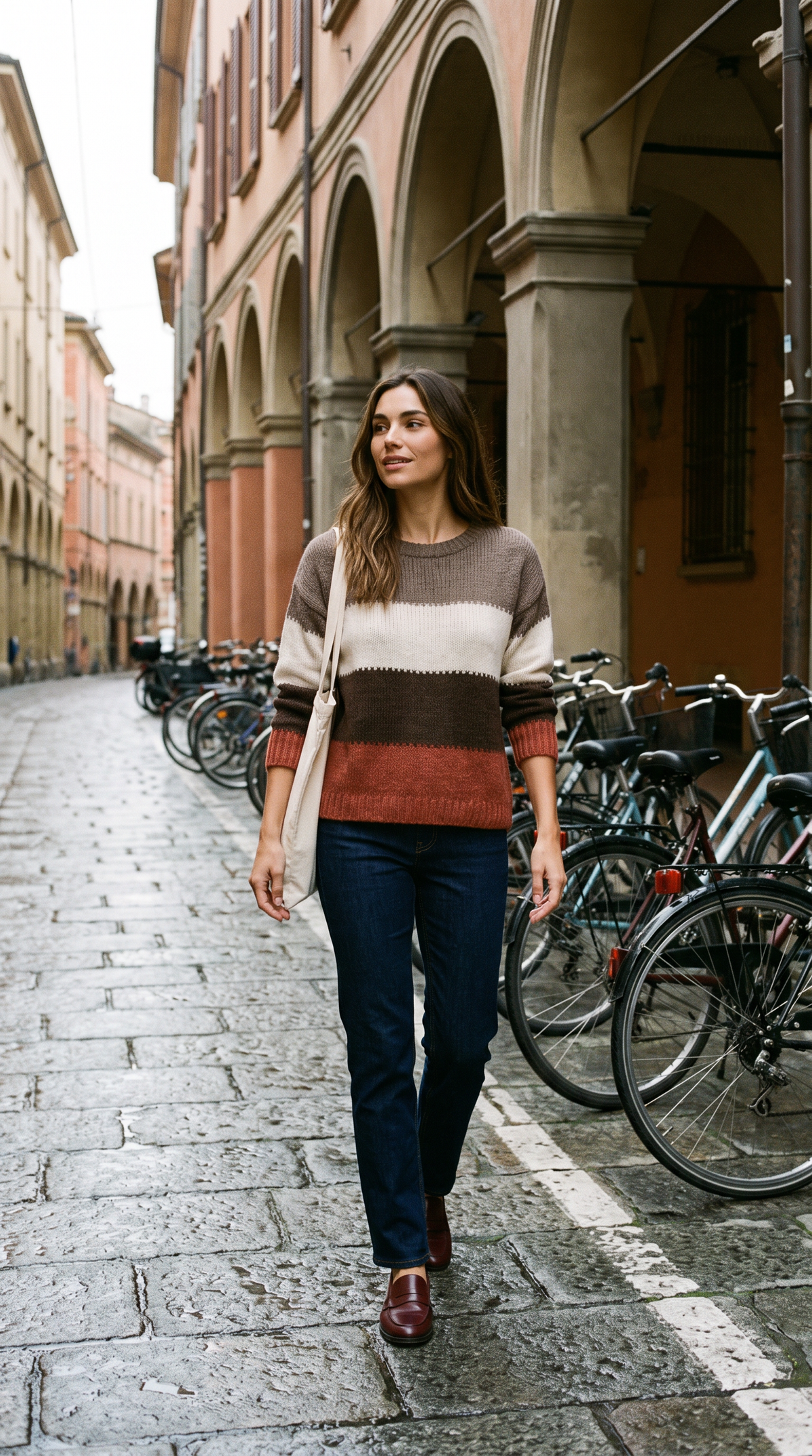 Maglione a Righe Patchwork