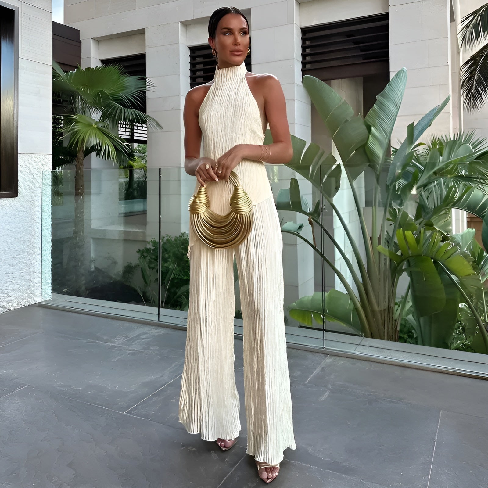 NOMI™ | Completo Plissé Elegante