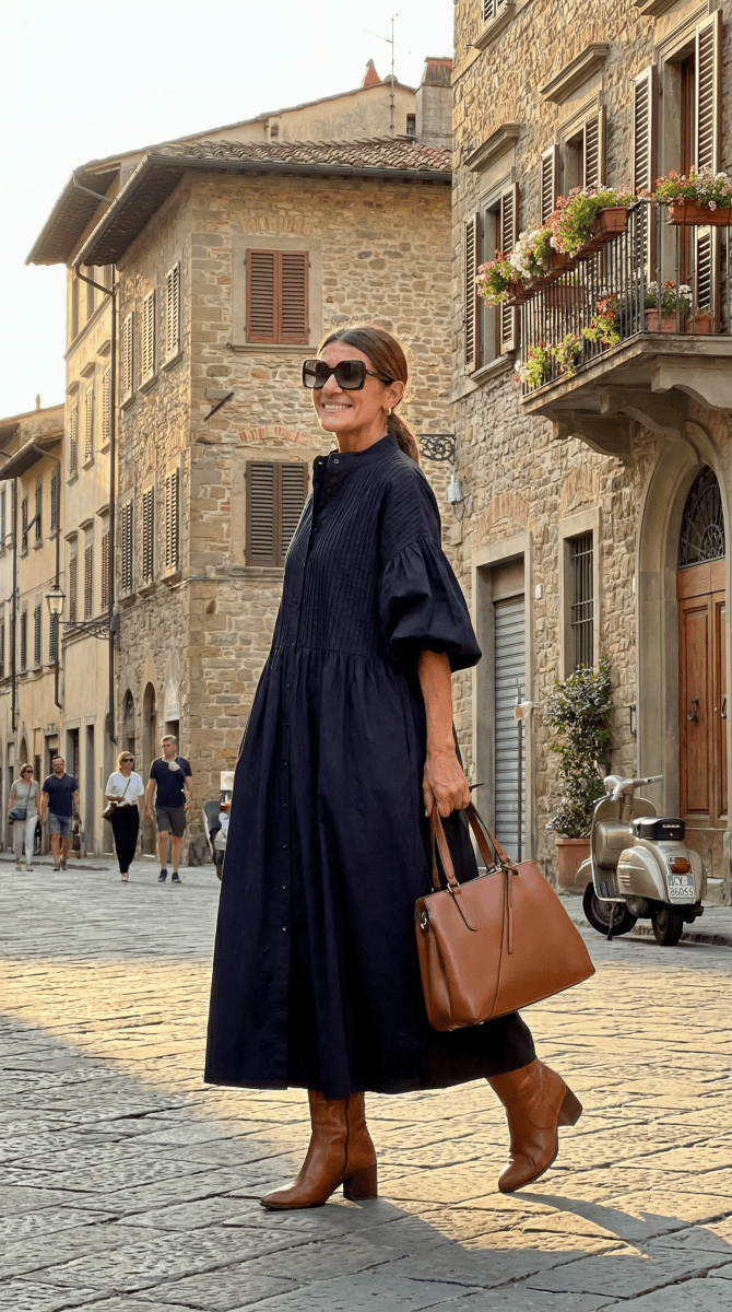 NOMI™| Abito Eleganza Essenziale - 100% COTONE - Nomi