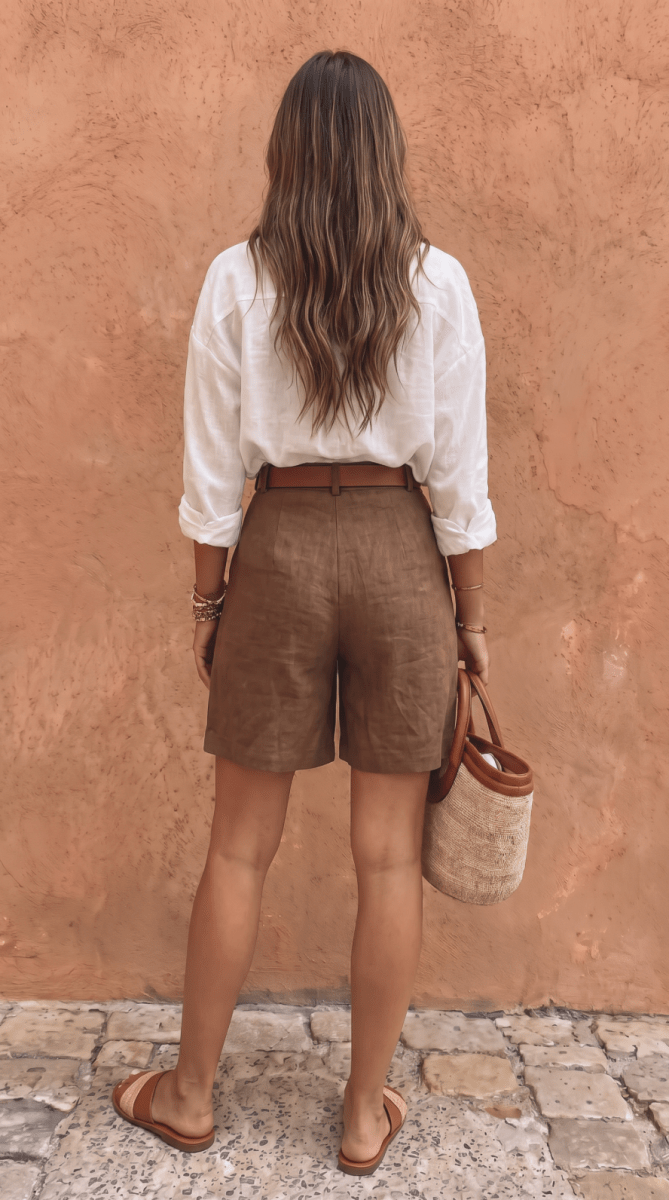 NOMI™ | Bermuda Sartoriale con Pieghe - Nomi