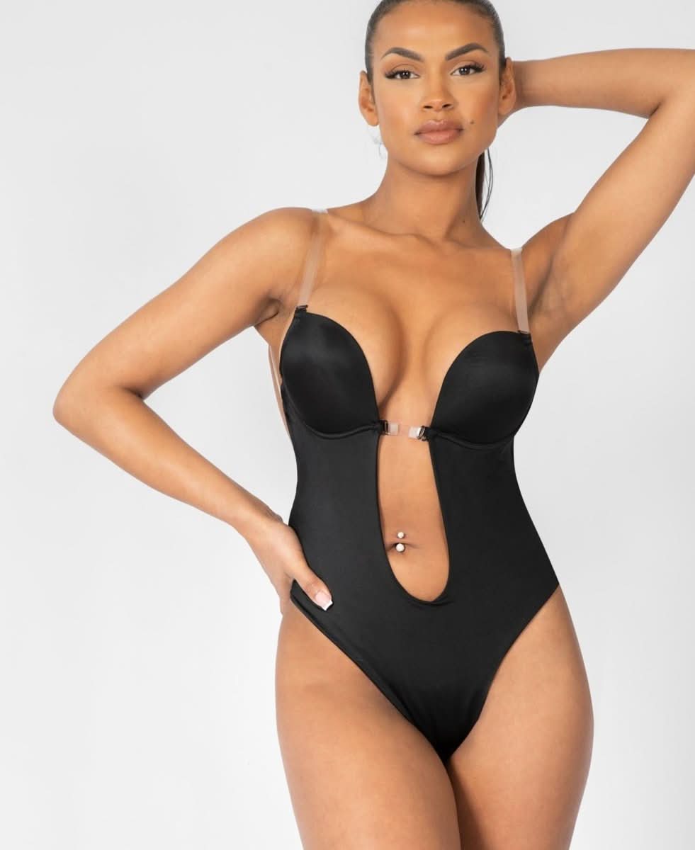 NOMI™ - Body con Schiena Scoperta – Scollo a U - Nomi