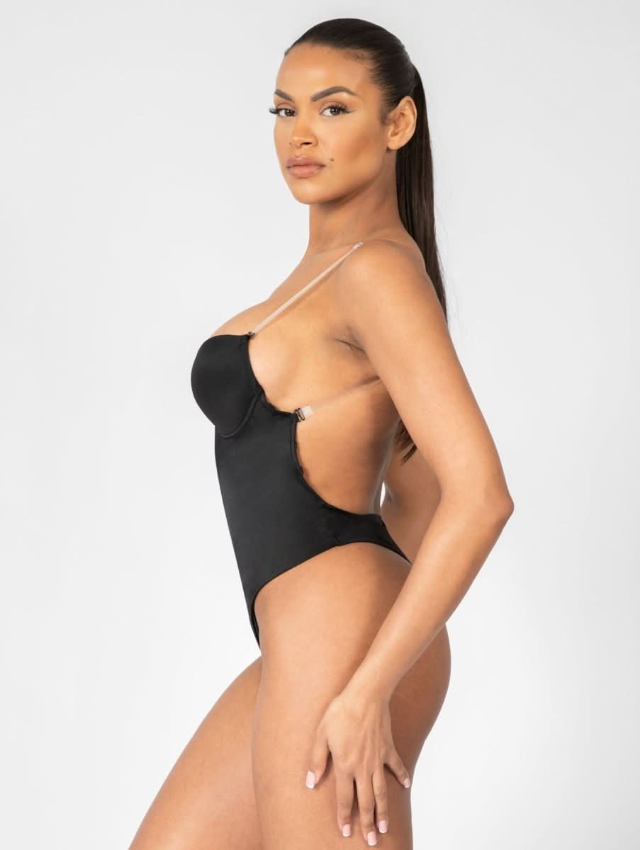 NOMI™ - Body con Schiena Scoperta – Scollo a U - Nomi