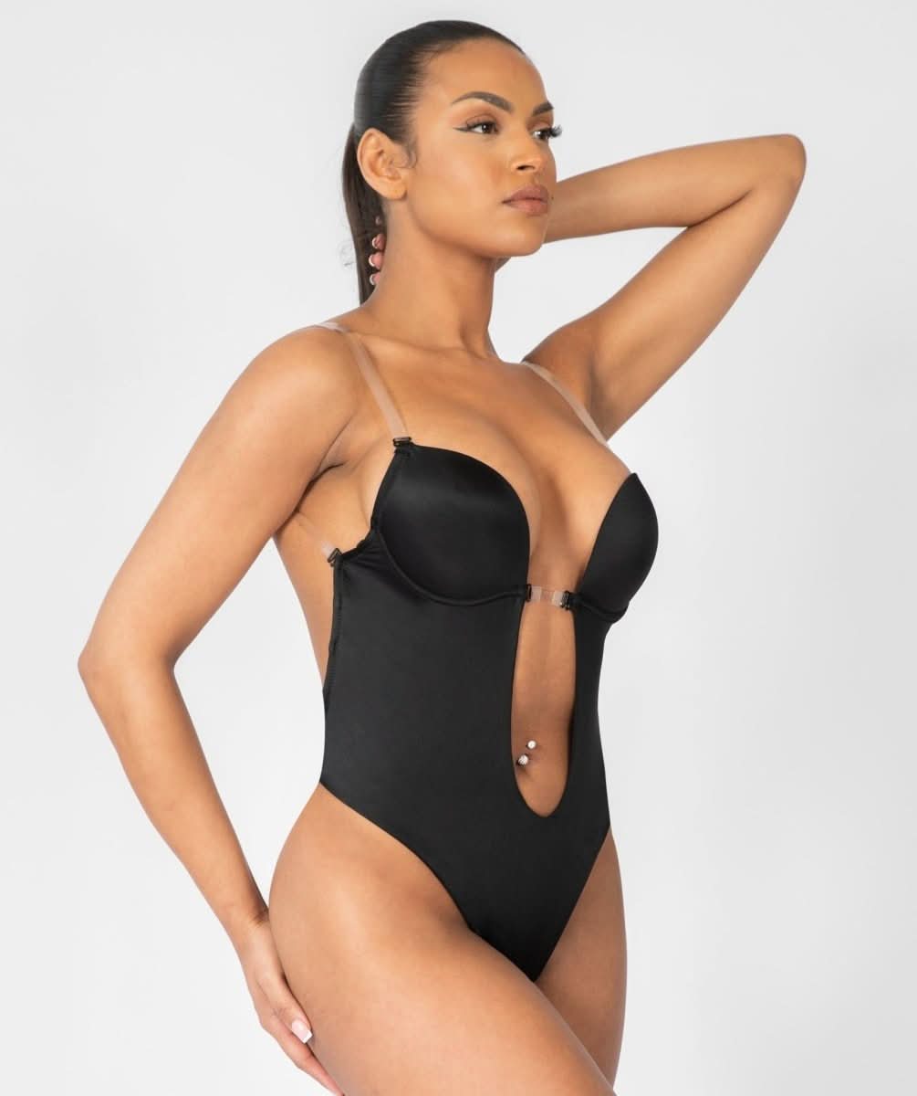 NOMI™ - Body con Schiena Scoperta – Scollo a U - Nomi