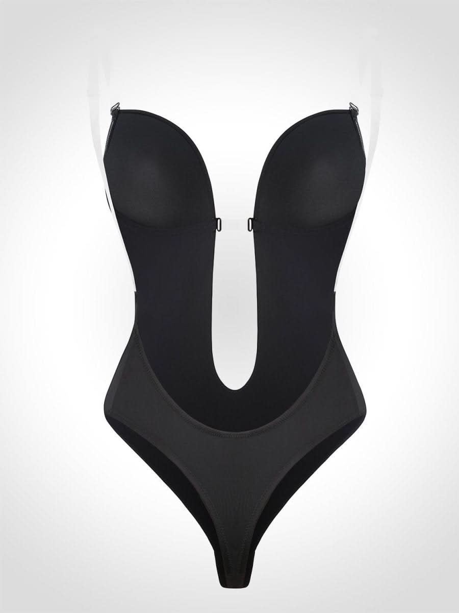 NOMI™ - Body con Schiena Scoperta – Scollo a U - Nomi