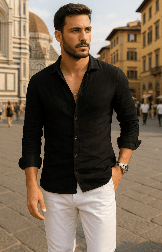 NOMI™ - Camicia leggera in lino - Nomi