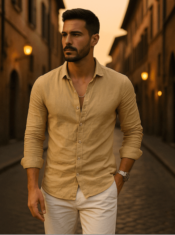 NOMI™ - Camicia leggera in lino - Nomi