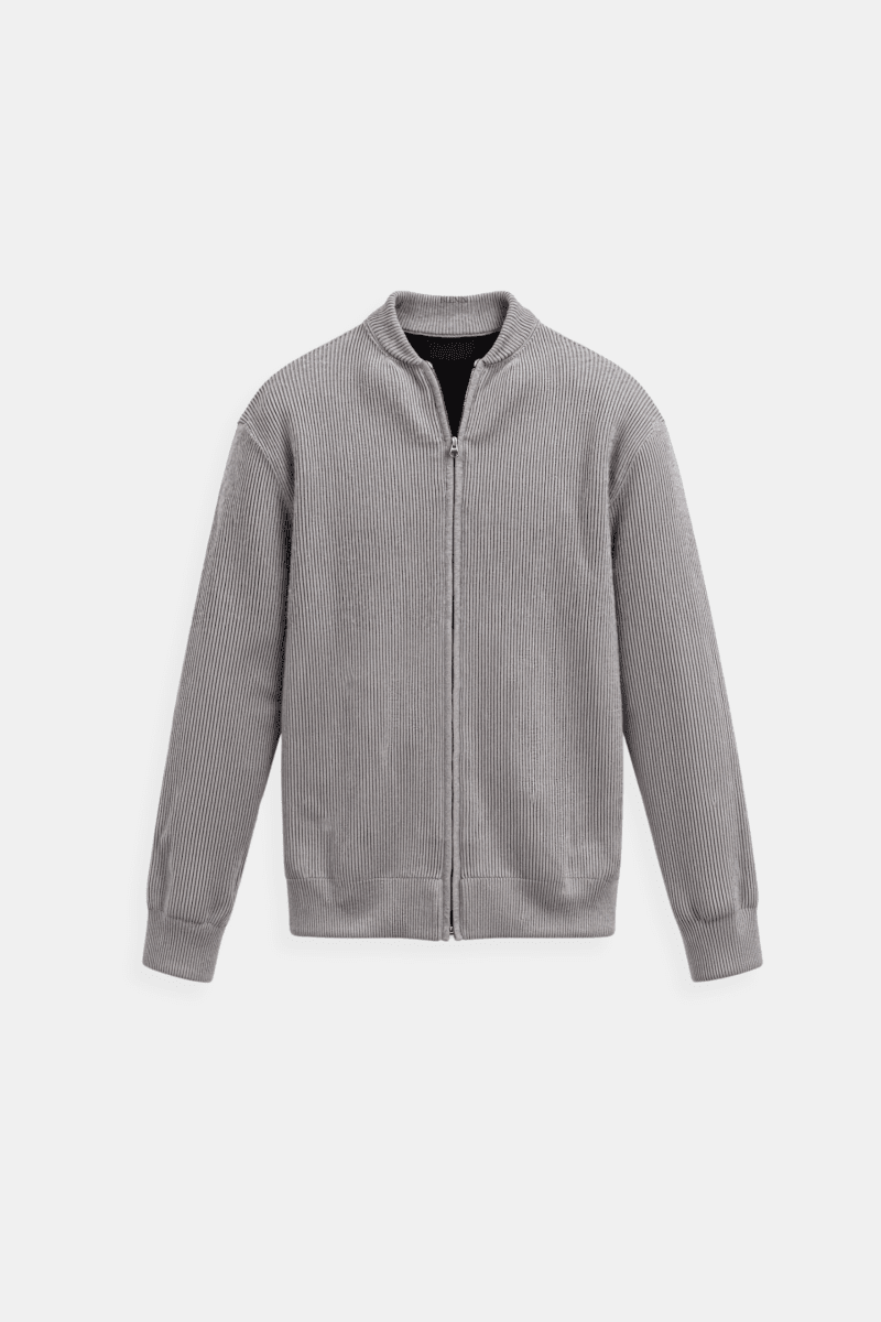 NOMI™ - Cardigan girocollo in maglia a tinta unita - Nomi
