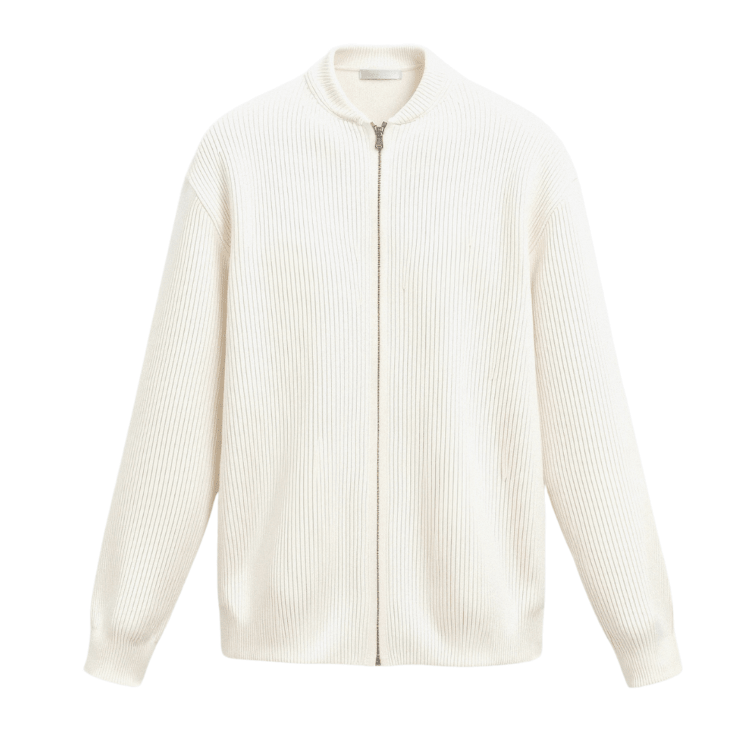 NOMI™ - Cardigan girocollo in maglia a tinta unita - Nomi