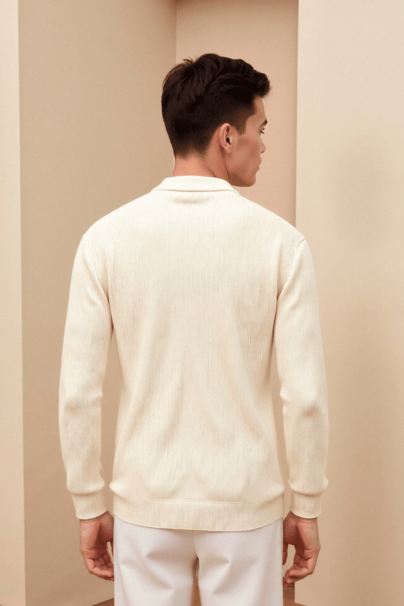NOMI™ - Cardigan girocollo in maglia a tinta unita - Nomi