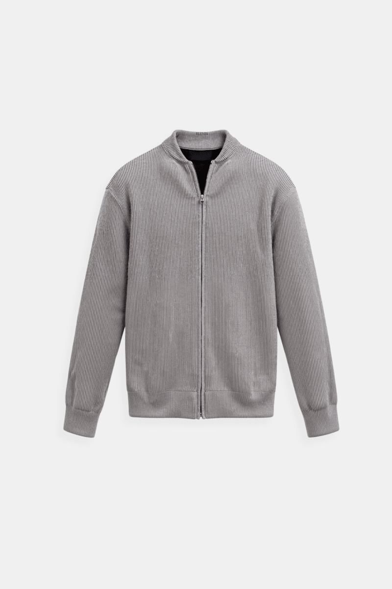 NOMI™ - Cardigan girocollo in maglia a tinta unita - Nomi