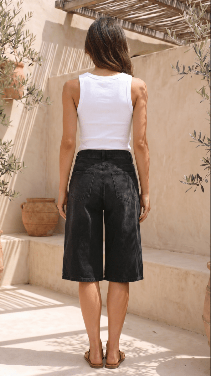 NOMI™ | Jort Denim a Vita Alta - Nomi