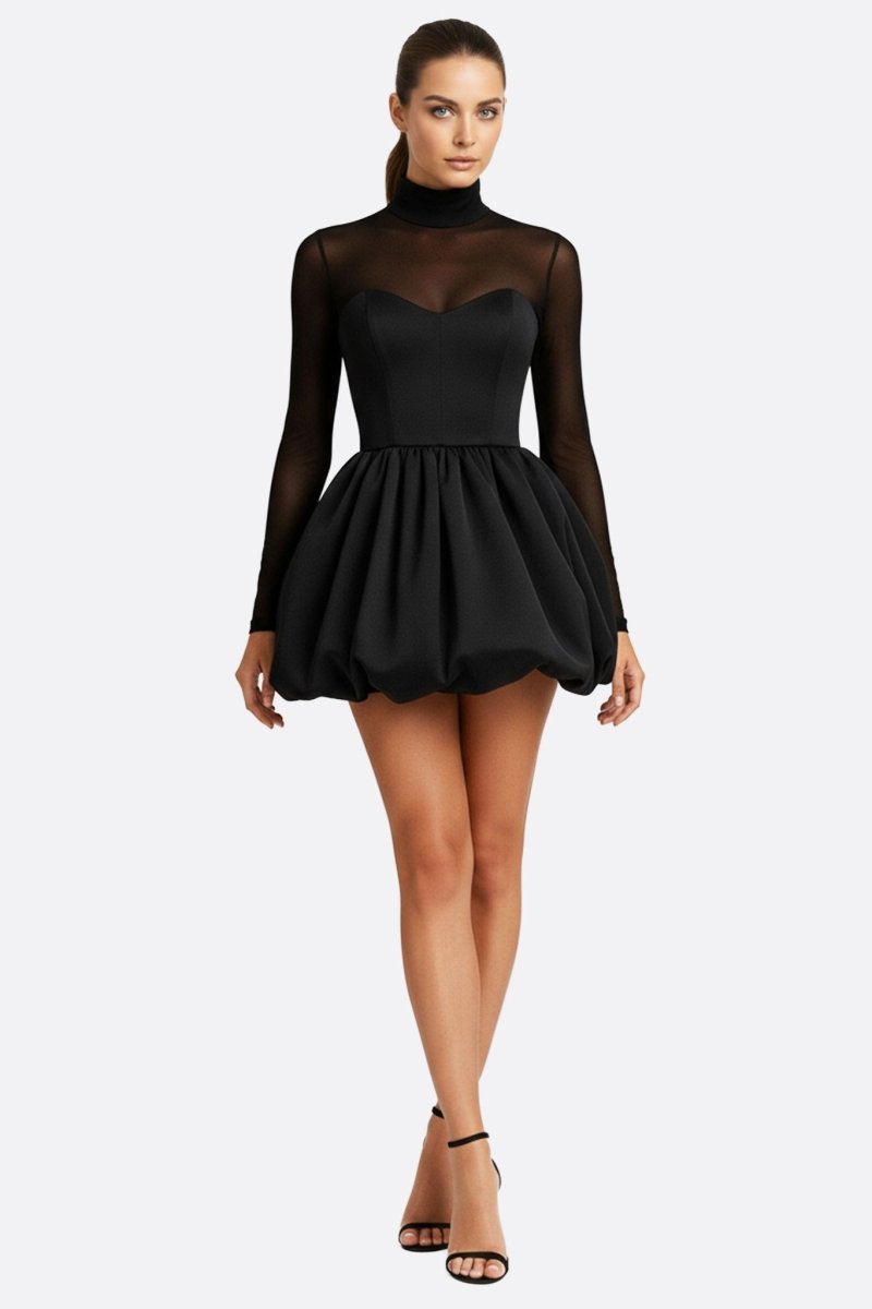 NOMI™ | Mini abito in satin con corsetto - Nomi