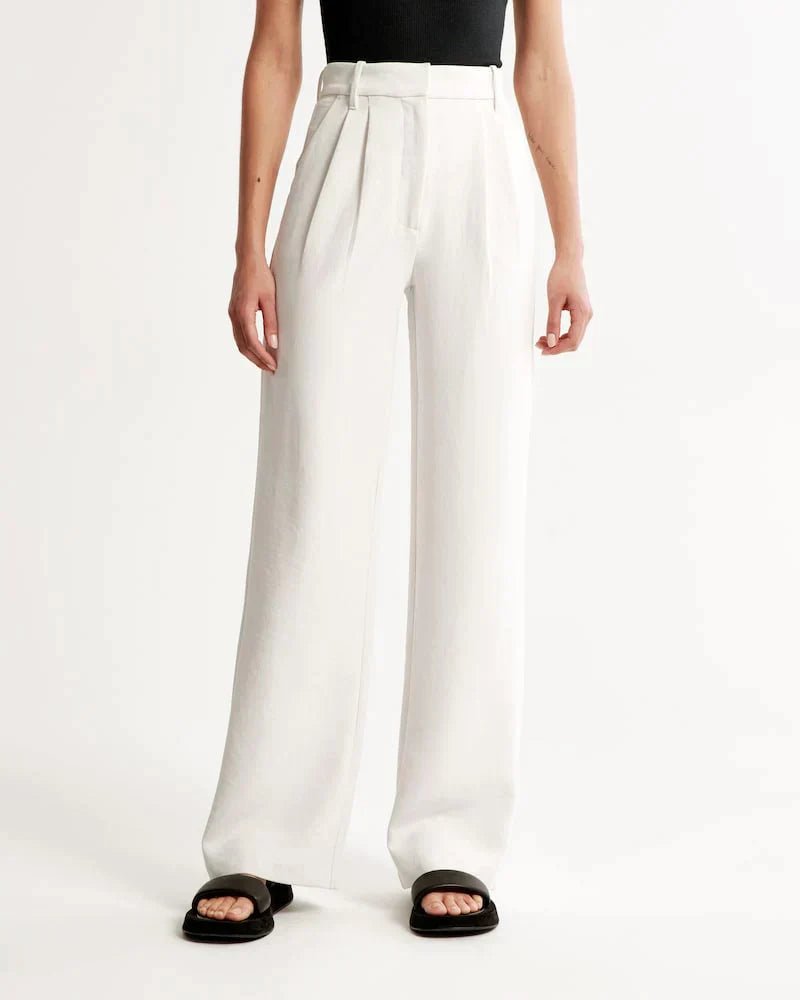 NOMI™ | Pantaloni Sartoriali Bianco - Nomi