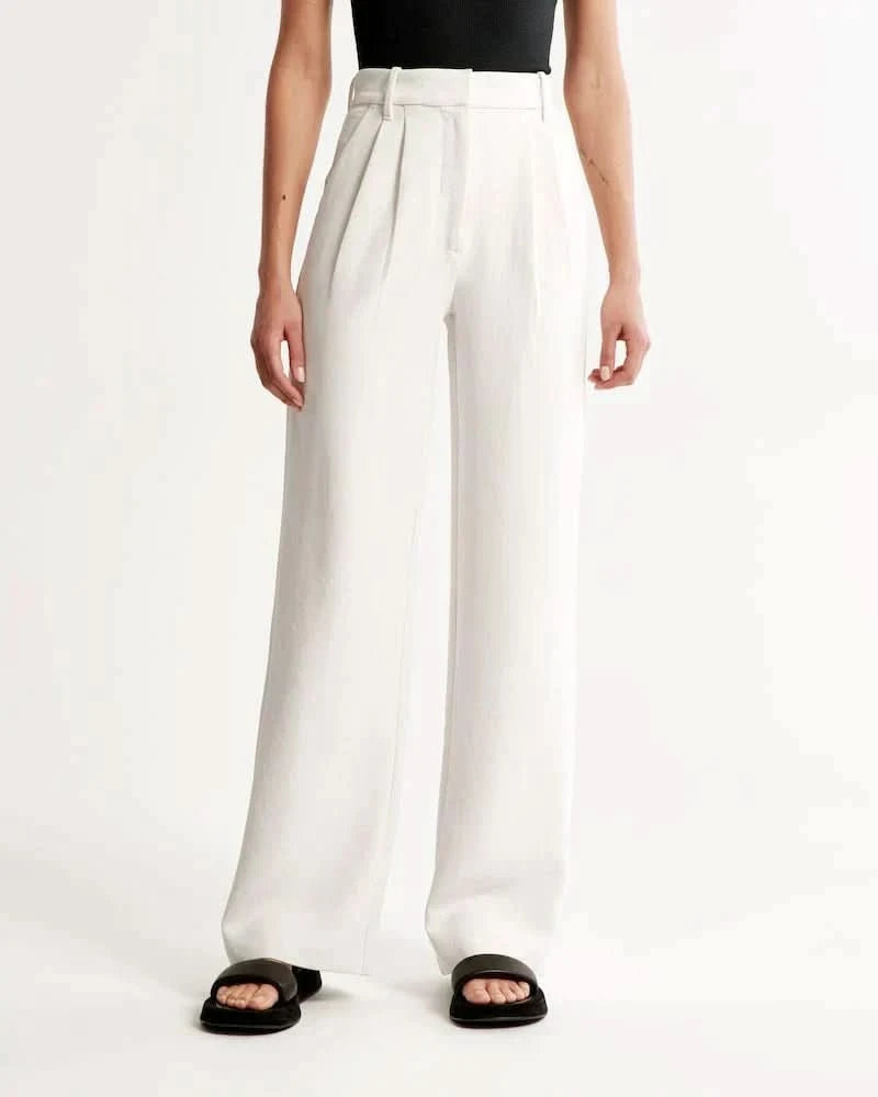 NOMI™ | Pantaloni Sartoriali Bianco - Nomi