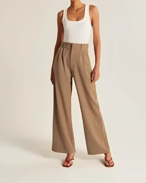 NOMI™ | Pantaloni Sartoriali Camello - Nomi