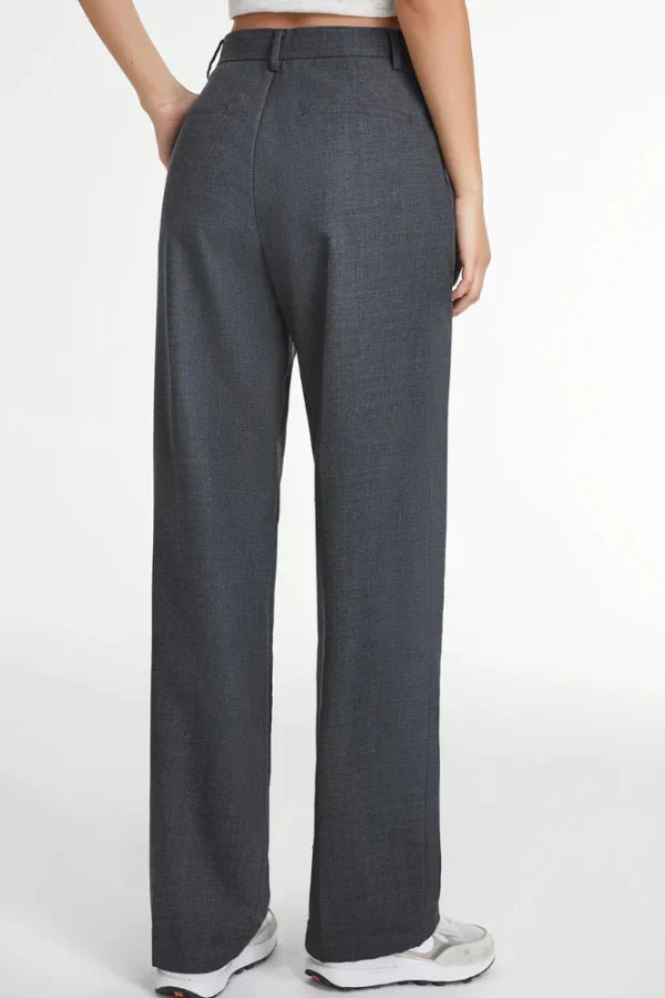 NOMI™ | Pantaloni Sartoriali Grigio Scuro - Nomi