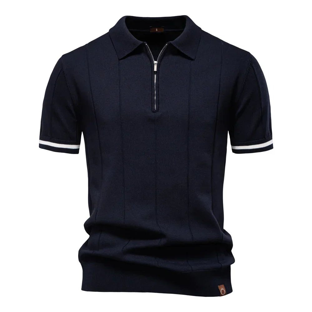 NOMI™ | Polo da Uomo con Zip - Nomi