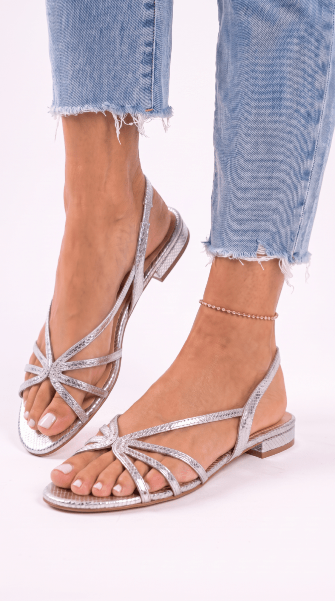 NOMI™ | Sandali Flat con Cinturini Intrecciati - Nomi