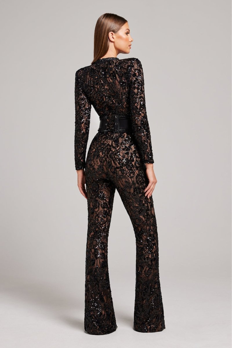 NOMI™ | Tuta intera con paillettes statement - Nomi