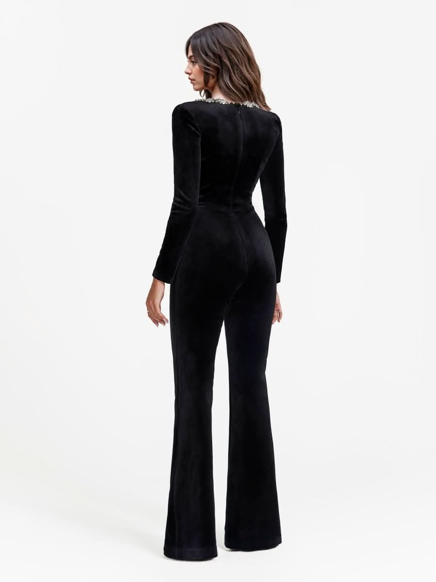 NOMI™ | Tuta Velvet Decorata Donna - Nomi