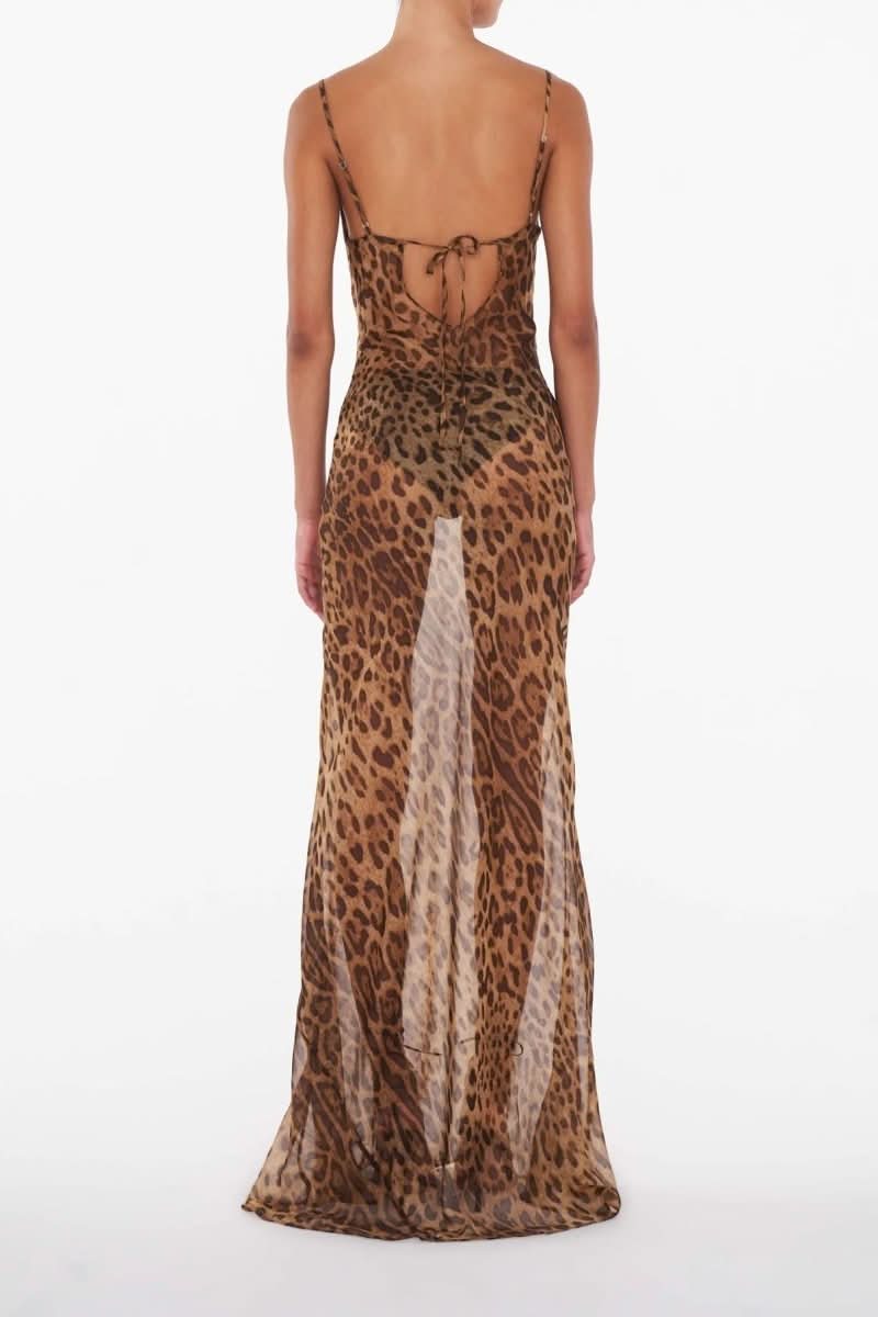 NOMI™ | Wild Elegance – Maxi Abito Animalier - Nomi