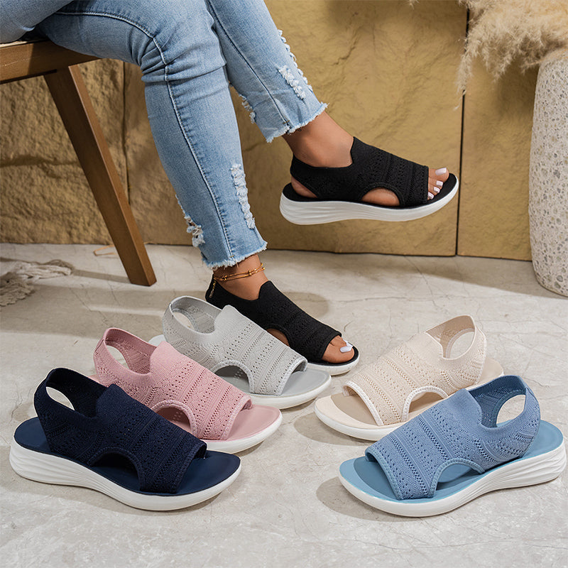 NOMI™ | Sandali Knit con Plateau
