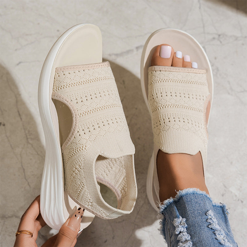 NOMI™ | Sandali Knit con Plateau