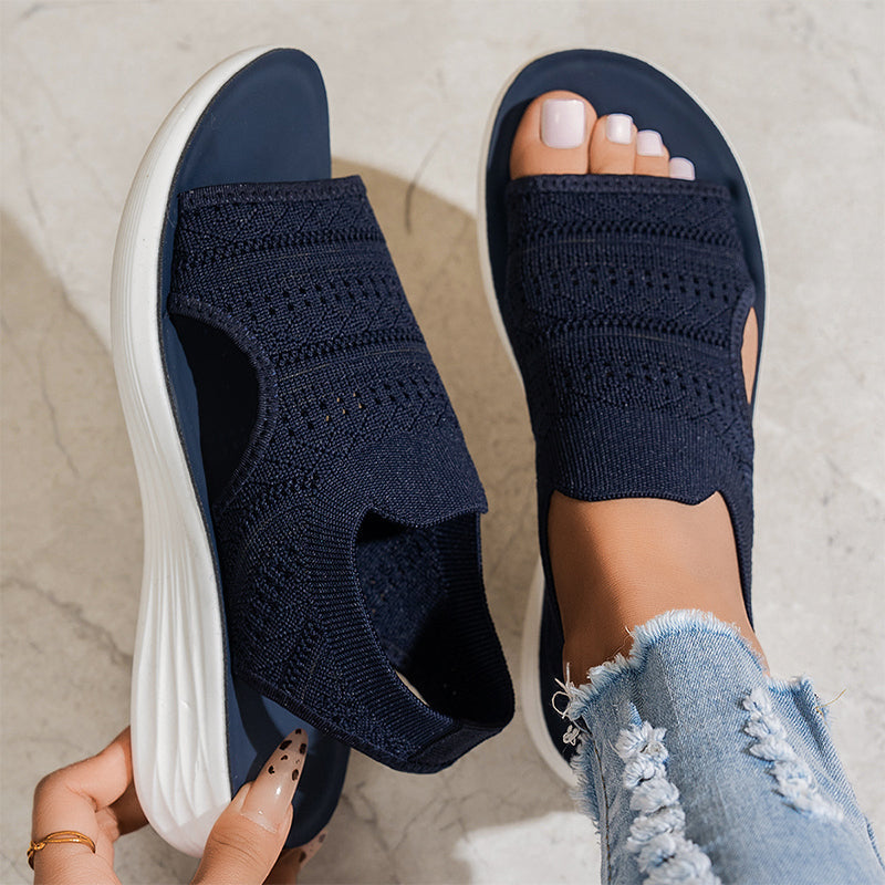 NOMI™ | Sandali Knit con Plateau