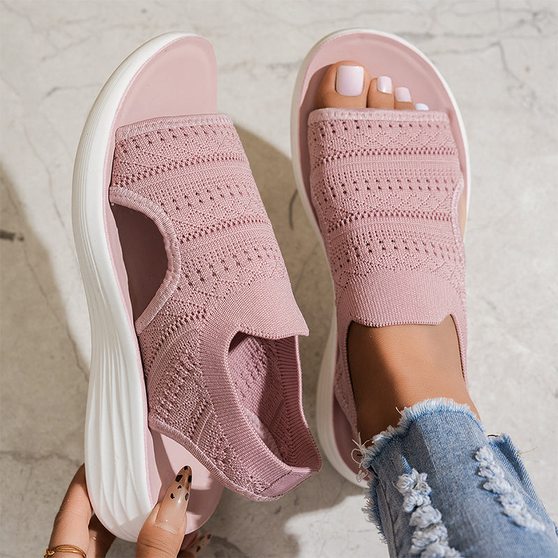 NOMI™ | Sandali Knit con Plateau