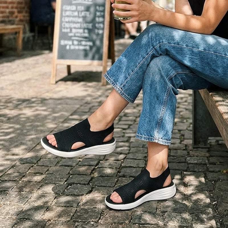 NOMI™ | Sandali Knit con Plateau
