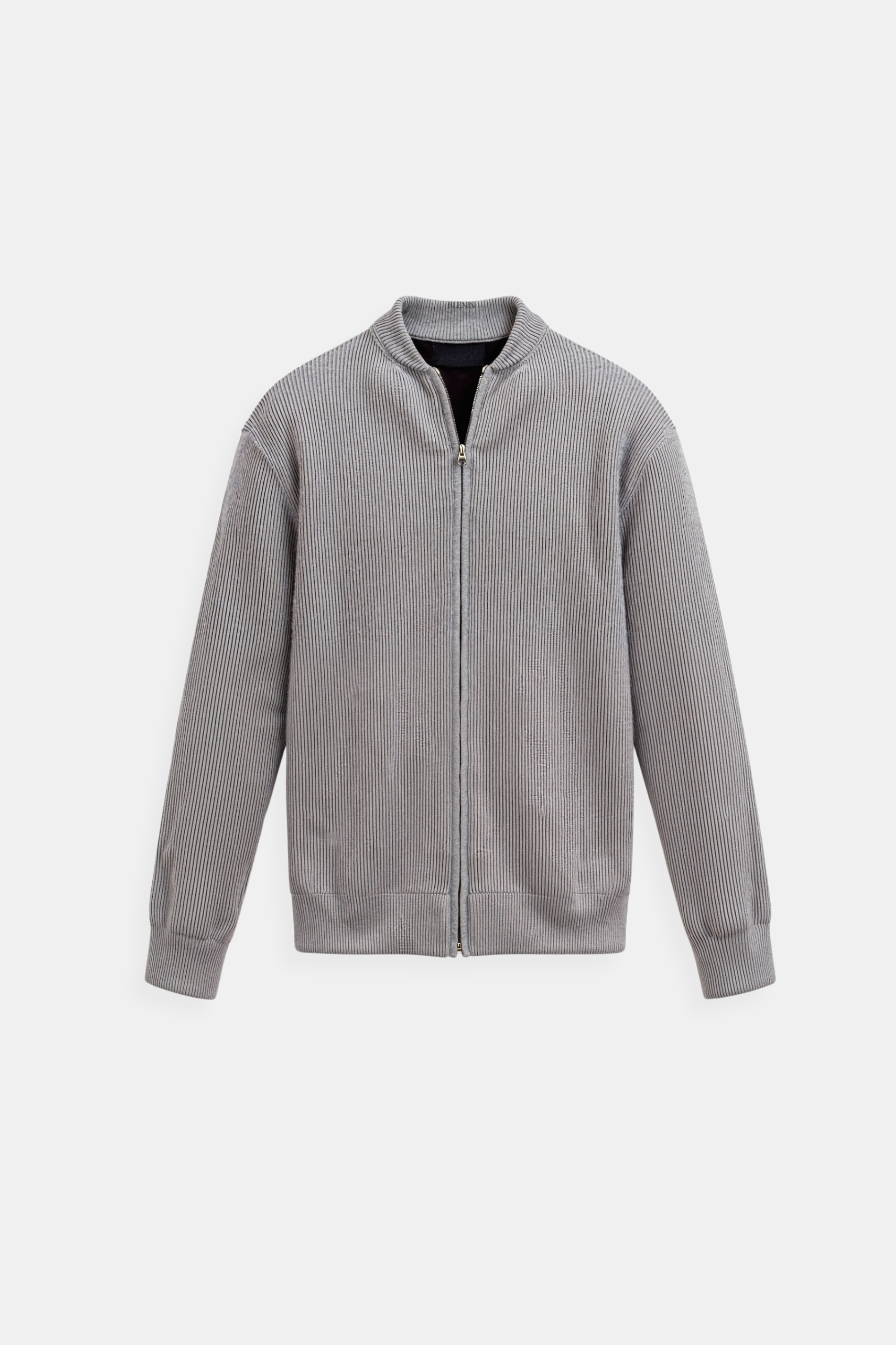 NOMI™ - Cardigan girocollo in maglia a tinta unita