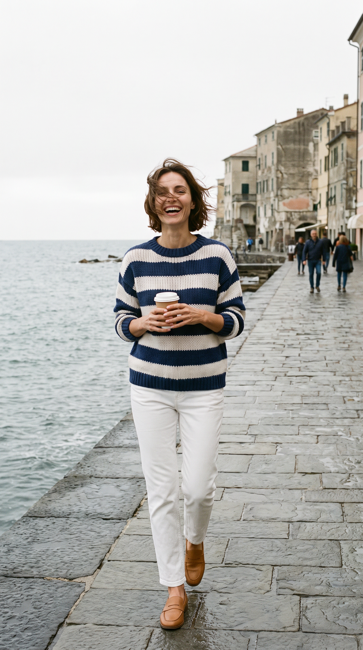 Maglione a Righe Girocollo