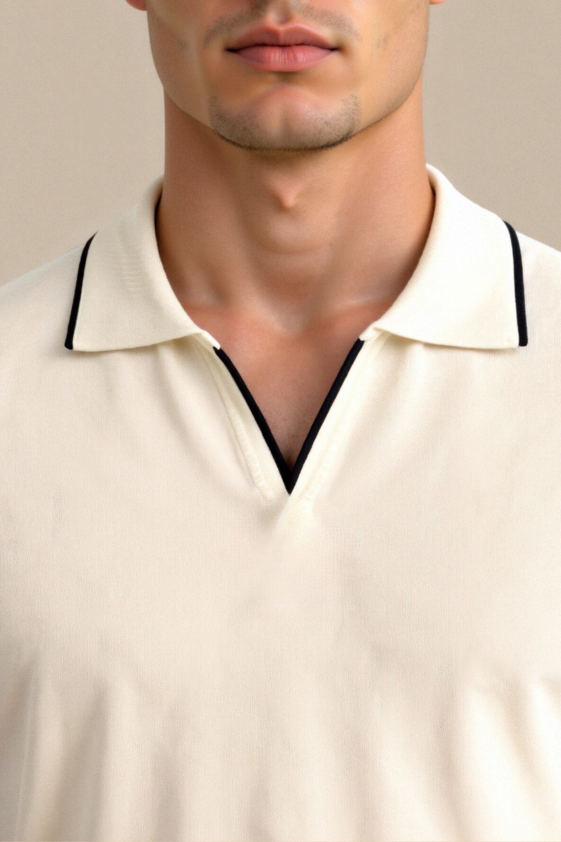 NOMI™ - Polo slim fit con finiture a contrasto