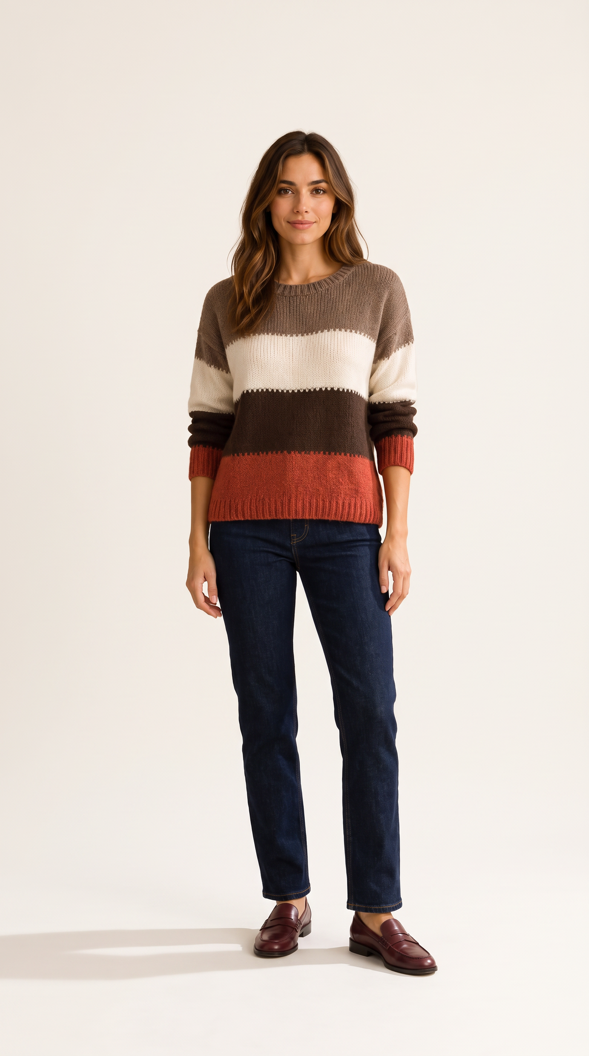 Maglione a Righe Patchwork