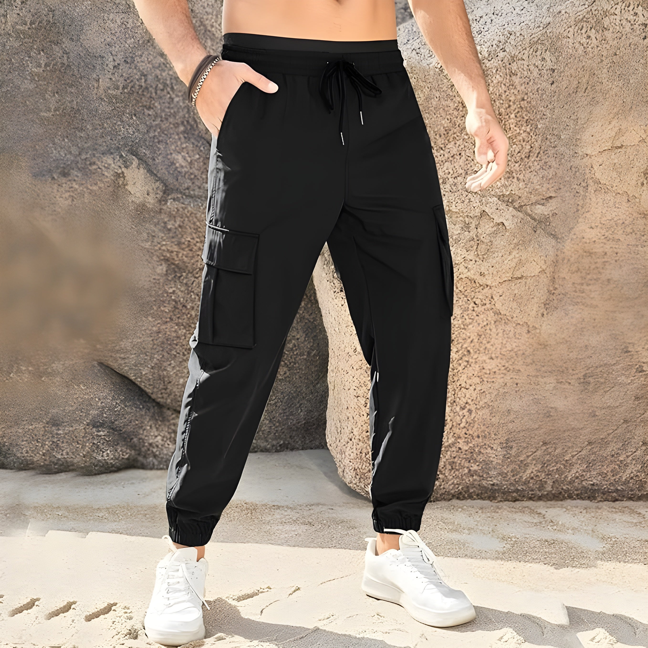 NOMI™ - Pantaloni cargo elasticizzati e comodi