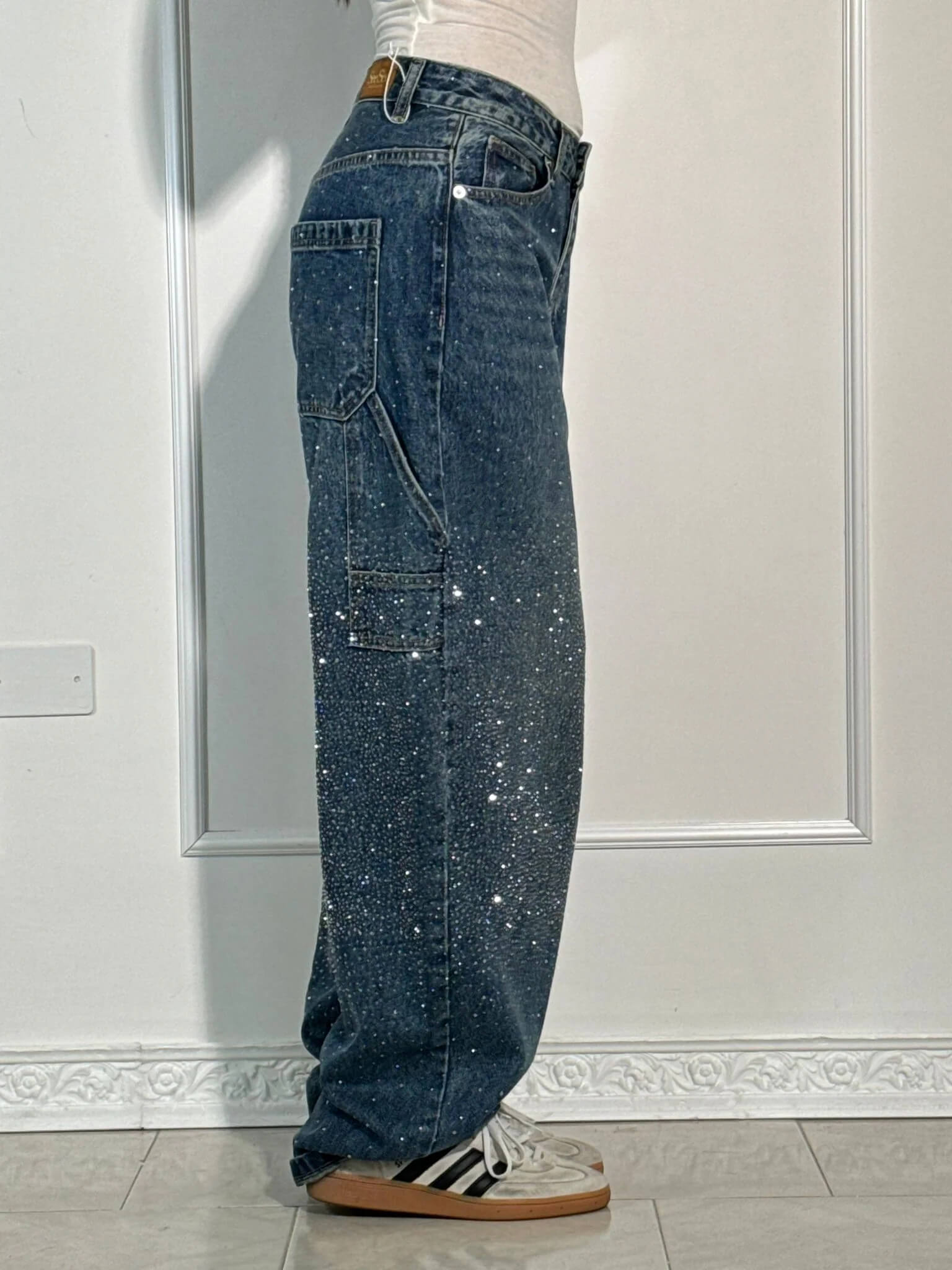NOMI™ - Jeans a diamante