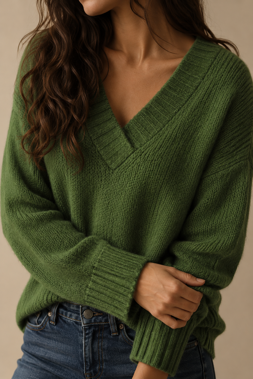 Maglione Scollo a V Essenziale