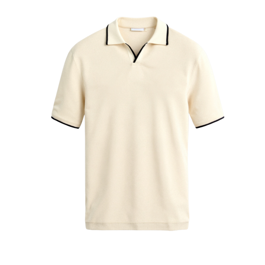 NOMI™ - Polo slim fit con finiture a contrasto