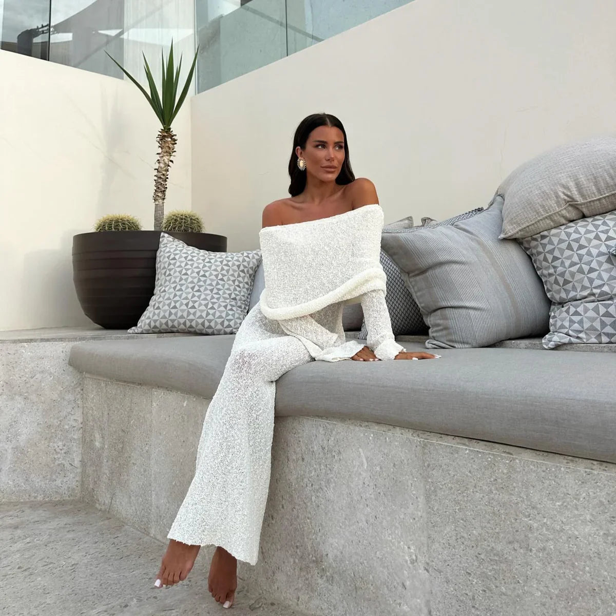 Nomi™ - Abito Off-Shoulder – Eleganza sensuale